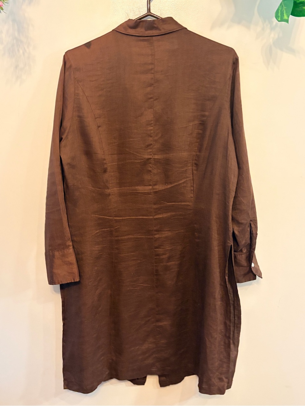 Part Two Vintage 100% Linen Longline Tunic Shirt Dress | Scandinavian Minimalist - Picture 7 of 7